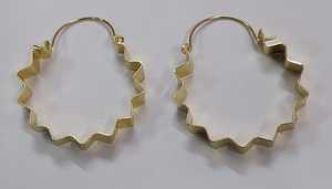 Pendientes Redondos Minimalistas de Latón Estilo Boho - Product Image 2