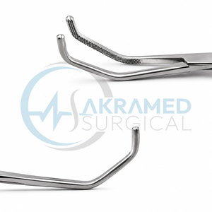Pinza Satinsky Vena Cava Curva de Acero Inoxidable, Instrumento Quirúrgico Atraumático, Certificación CE, Reutilizable - Product Image 4