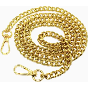 OEM Wholesale Gold Finish Heavy-Duty Metal <b>Chain</b> <b>Strap</b> for Bag & Purse 48-Inch Accessory for <b>Handbags</b> Shoulder Bags & Bag Making - Product Image 1