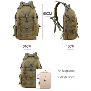 Mochila de Paintball Sublimada Personalizada de 18 Pulgadas, Bolsa Deportiva para Exteriores con Cierre de Cordón, 50-70L, Correas de Hombro Ajustables, Rectangular, Unisex - Product Image 3
