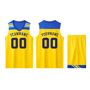 Maillots de basket-ball unisexes pour adultes personnalisables - 100% polyester, impression par transfert thermique, séchage rapide, anti-UV, anti-bactérien, équipe personnalisée - Product Image 3