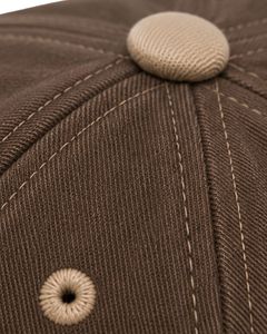 Manufacturer Custom Chocolate Brown And Beige Two Tone Baseball Cap Adjustable Unisex Cotton Sports Outdoor Casual Fashion <b>Hat</b> - Product Image 6