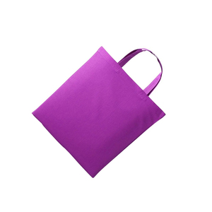 กระเป๋าผ้าแคนวาสธรรมดาแบบหูสั้น ขายส่งจำนวนมาก เป็นมิตรกับสิ่งแวดล้อม เหมาะสำหรับใส่ของช้อปปิ้ง - Product Image 2