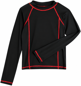 Rashguard BJJ MMA Garçon Manches Longues Compression Séchage Rapide UPF50+ Étanche Spandex Anti-Déchirure pour No-Gi Grappling Sparring - Product Image 2