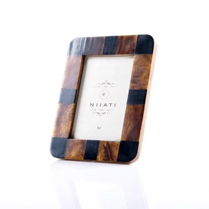 MDF & Resin Rectangular Photo <b>Frame</b> Tabletop Display Minimalist Vertical Durable Handmade Eco-Friendly Curio Craft Home Decor - Product Image 2