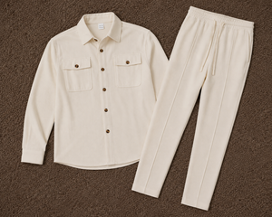 Conjunto de Dos Piezas Personalizado al por Mayor para Hombre, Camiseta y Pantalones Deportivos de Lujo Estilo Urbano, Moda Minimalista Y2K - Product Image 2