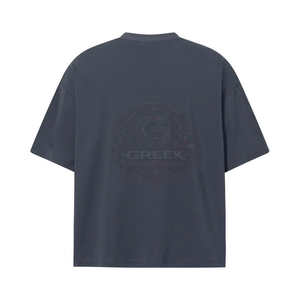T-shirts Homme Oversize à Manches Courtes en Coton Respirant Coupe Décontractée Brodé Séchage Rapide Style Urbain Décontracté - Product Image 2
