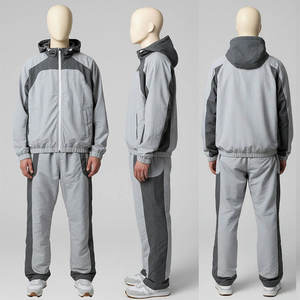 Custom High Quality <b>Wind</b> <b>Breaker</b> Streetwear Set Men Windbreaker Nylon Tracksuit - Product Image 1