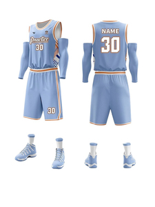 NOUVEAU - Ensemble d'uniformes de sport personnalisés de qualité supérieure NEW CHANGE CORPORATION - Créez votre propre uniforme de basketball pour équipe - Product Image 2