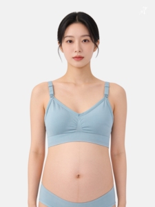 Bmama Green Seamless <b>Nursing</b> Bra Wireless Plus Size Maternity Breastfeeding Bra Removable <b>Pad</b> Postpartum OEM Wholesale - Product Image 4