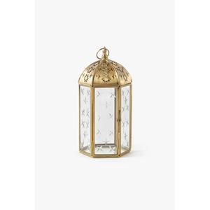 Lanterne marocaine en métal pour le Ramadan, décoration suspendue, résistante à la chaleur, couleur or, écologique, lanterne de luxe, vente chaude - Product Image 3