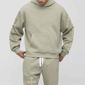 Vêtements de sport de haute qualité, sweats à capuche personnalisés, ensemble de survêtement évasé pour hommes, sweats à capuche et pantalons de jogging, vêtements d'entraînement et de course - Product Image 6