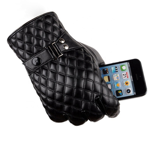 ถุงมือหนังแกะคุณภาพสูง ดีไซน์ใหม่ ถุงมือหนังแฟชั่นผู้ชาย สวมใส่สบาย - Product Image 5