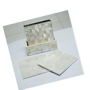 Posavasos plateado de Capis Glassware & Placemat Motive Art, tamaño 100x100mm - Product Image 3