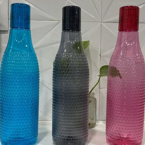 ขวดน้ำพลาสติกทรงกลมปลอดสาร BPA 1L ใช้ซ้ำได้กันรั่วขวดน้ำดื่มสำหรับเดินทางและสำนักงาน - Product Image 1