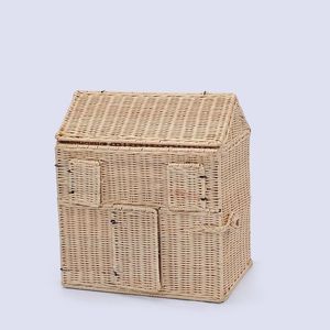 Casa de muñecas plegable de ratán, juguete para niñas, casa de muñecas pequeña, juguetes al mejor precio, casas para muñecas - Product Image 6