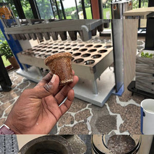 SPS Kalyan Machines Biodégradable Casuarina Arbre Feuilles Tasse À Thé Faisant La Machine Modèle SPSBP029 12V 6kW/120W/750W - Product Image 4