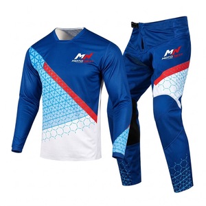 Ensemble de course de motocross pour hommes, personnalisé, imprimé par transfert thermique, confortable/respirant, ignifuge, anti-UV, 100% polyester - Product Image 6