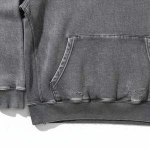 Manufacturer Wholesales High-quality Customized logo Acid Washed Hooded Long Hooded Autumn Hoodies and Men's Streetwear - Product Image 5