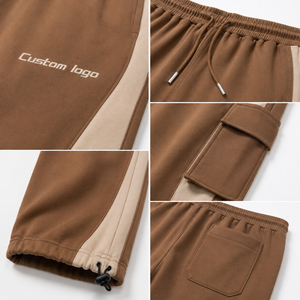 Premium Two Tone Utility Cargo Sweatpants Relaxed Fit Jogger Pants Drawstring <b>Waist</b> Casual Street Fashion <b>Trousers</b> OEM Custom - Product Image 4