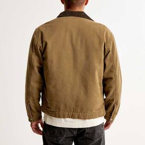 Veste décontractée robuste en toile 2026 – Veste courte en coton de haute qualité avec col en velours côtelé pour homme – Veste de travail pour homme - Product Image 5