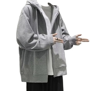 Cardigan à capuche zippé classique et polyvalent pour homme – Nouvelle collection automne, style sportif, vêtement de sport pour l'hiver, couleur unie, impression numérique - Product Image 4