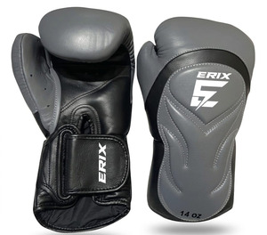 Professional Custom Training Boxing Gloves for Adults Adjustable Wrist <b>Strap</b> Hook Loop Closure Stylish Leather Muay Thai MMA - Product Image 1