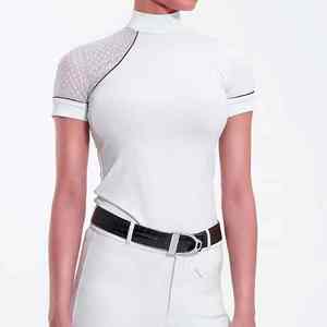 Camisa de equitación de malla con tejido de microfibra antiolor para actividades ecuestres al aire libre en verano. - Product Image 6