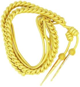 Factory Price Ceremony Aiguillette Metallic Cord Uniform Shoulder Cords High Quality Custom <b>Accessories</b> for Garment Use - Product Image 3