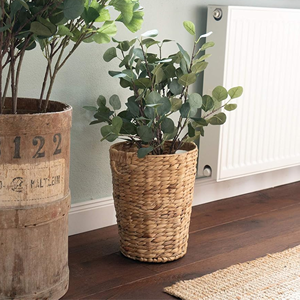 Wholesale Vietnam Eco-Friendly Water Hyacinth Wastebasket Natural Woven Rubbish <b>Bin</b> Minimalist Seagrass Waste Basket Home - Product Image 4