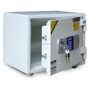 Coffre-fort électronique pour la maison, boîte en argent blanc S800 - Product Image 1