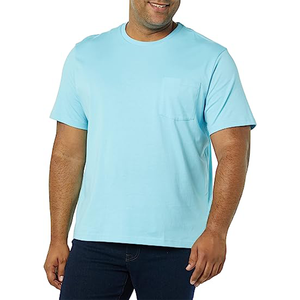Vente en gros de t-shirts pour hommes, impression de logo personnalisé, coton de haute qualité, col rond, manches courtes, respirant, séchage rapide, décontracté, été - Product Image 6