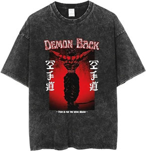Premium Quality Retro Graphic T-<b>Shirt</b> <b>Funny</b> Couple Print Cotton Casual Streetwear Oversized Tee for Men Women Custom Logo - Product Image 1