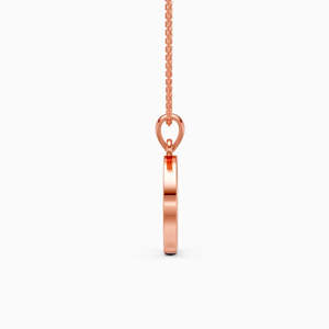 Collar Clásico Unisex de Oro Sólido de 14K con Diamante Cultivado en Laboratorio de Corte Pera, Engaste Pavé, Joyería para Uso Diario y Compromiso - Product Image 2