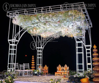 Mandap rond simple pour mariage en plein air, durable, en FRP, décorations de fête indiennes avec emballage personnalisé, événements, Shobha Jain Impex