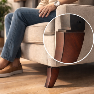 High Quality Solid Wood Curved <b>Sofa</b> <b>Legs</b> Customizable Tall <b>Replacement</b> Parts for Couch EFS CL-1014 Heavy Duty Easy Installation - Product Image 5