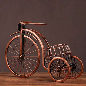 Estante para Vino con Forma de Triciclo Vintage, Decoración para el Hogar, Sala de Estar, Mueble para Vino, Decoración de Escritorio, Estante para Copas de Vino - Product Image 4