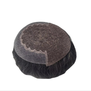 Q6 Model 100% Human Hair Lace Front <b>Wig</b> for <b>Men</b> Remy Indian Hair Customized Color Middle/Center Design Taz Hair BD - Product Image 4