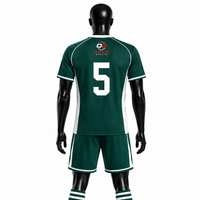 Ensemble de maillots de football ORVO pour hommes, blanc et bleu, col en V, manches courtes, séchage rapide, respirant, polyester, été, logo d'équipe personnalisé