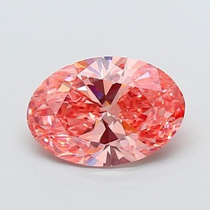 Diamant CVD rose vif fantaisie ovale de 2,05 carats, clarté VS1, polissage excellent, pierre précieuse non montée pour la création de bijoux sur mesure - Product Image 6