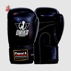 OMIKA Custom OEM Training Lightweight Full Finger Boxing Gloves Premium Leather Adjustable Wrist Strap Breathable Unisex - Product Image 1