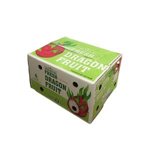 Wholesale Luxury <b>Eco</b> Friendly Recyclable Customized Labels Corrugated Paper Carton Box for Fresh Dragon Fruit Packaging - Product Image 1