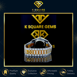 Reloj de Lujo de Acero Inoxidable con Diamantes Moissanite, Cuarzo Automático Analógico, Resistente al Agua, de Buena Calidad y a Bajo Precio de Mercado - Product Image 5