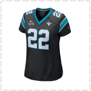 Jersey de Fútbol Americano Personalizado de Última Moda para Mujer, 100% Poliéster, Transpirable, de Secado Rápido, Manga Corta, Cómodo - Product Image 2