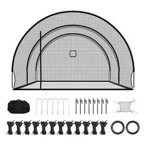 Gabbia da Battuta Portatile Autoportante 22.2 X 12.1 X 7.9 FT, Attrezzatura per Allenamento di Battuta, in Poliestere Senza Nodi a 4 Strati per Baseball - Product Image 1
