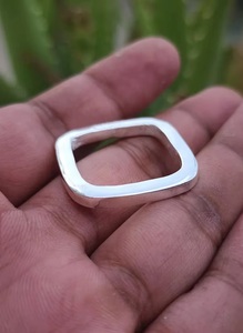 925 <b>Sterling</b> <b>Silver</b> Band <b>Ring</b> Handmade Minimalist Plain Wedding <b>Ring</b> for <b>Men</b> and Women Wholesale Jewelry - Product Image 2