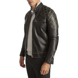 Chaqueta de Cuero de Vaca para Hombre, Invierno 2026, Diseño Personalizado, Patrón Sólido, Transpirable, Precio Accesible - Product Image 3