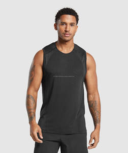 Camiseta sin mangas holgada de talla grande para hombre, chaleco deportivo transpirable con diseño sin mangas, camiseta de color sólido - Product Image 1