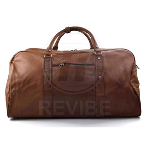 Fashion Travel Genuine Leather Duffle <b>Bags</b>-Sleek Design Premium Feel 30-<b>40L</b> Capacity Foldable Eco-Friendly & Lightweight - Product Image 3