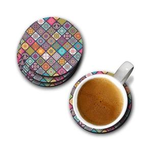 Eco-Friendly Reusable Square Wooden Coaster Traditional Chinese Style Printed <b>Table</b> <b>Protector</b> Paint Home Kitchen Promotional Use - Product Image 6